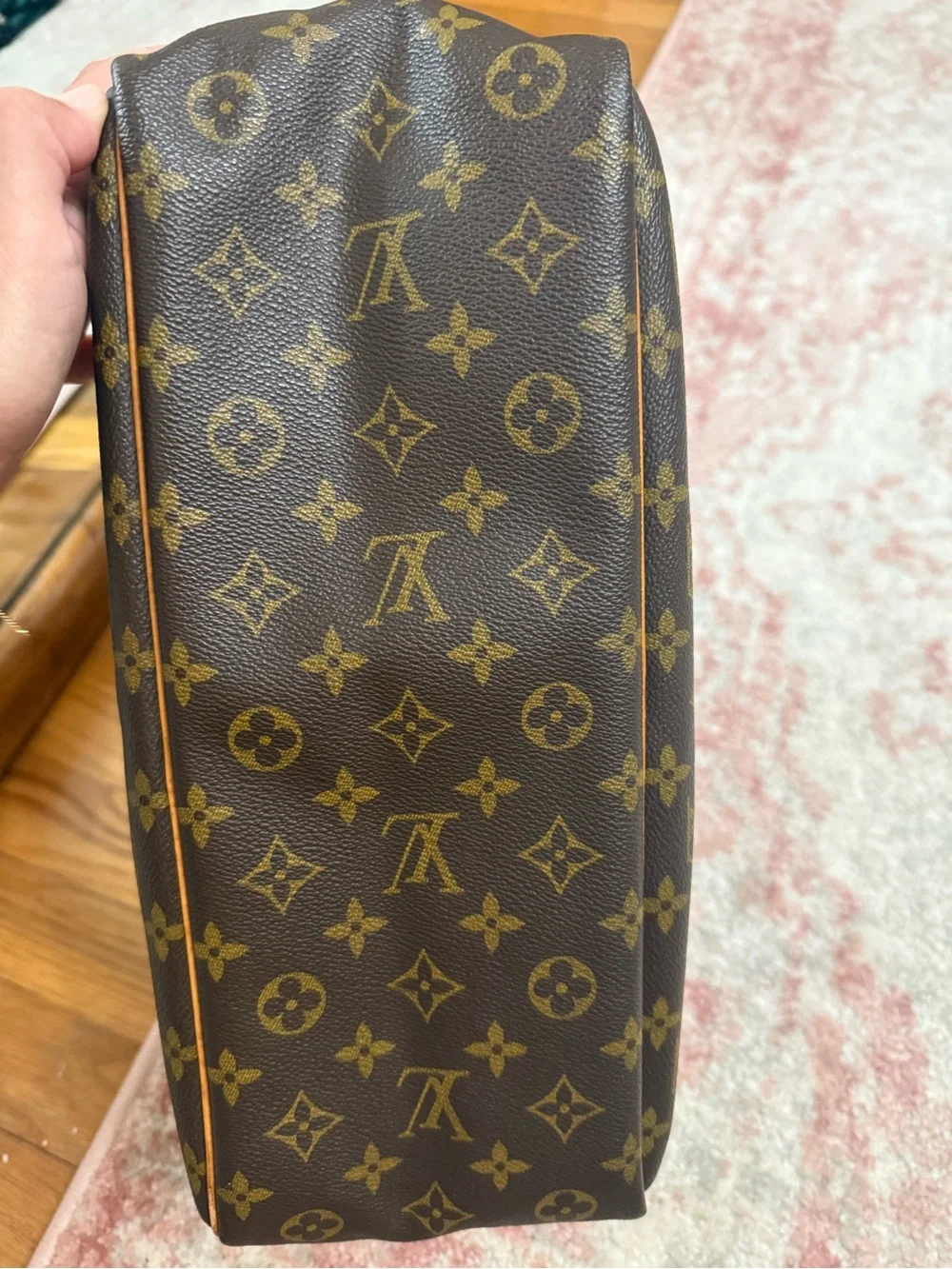 Louis Vuitton LV Hand Bag Deauville Brown Monogram
